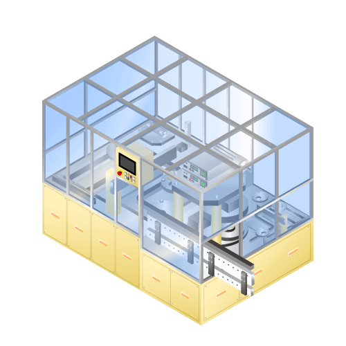 Machine to place groove for cylindrical (18650) lithium-ion secondary batteries etc.