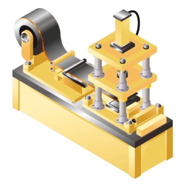 Electrode cutting machine for lithium-ion secondary batteries etc.