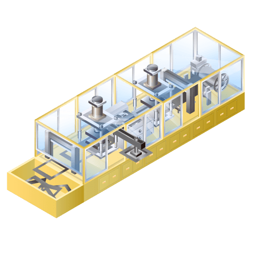 Laminate forming machine for lithium-ion secondary batteries etc.