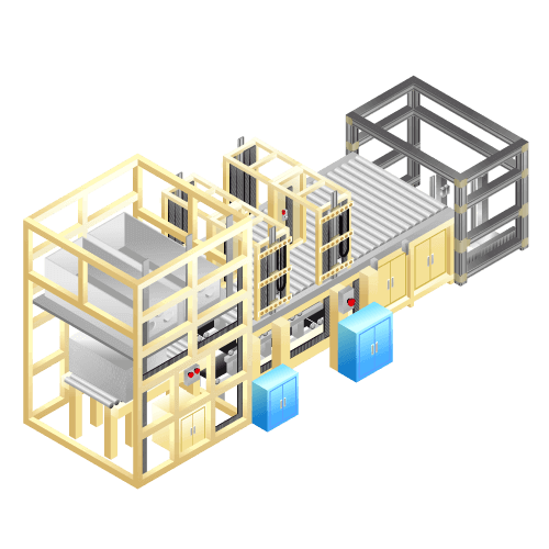 Large size glass carrier machine